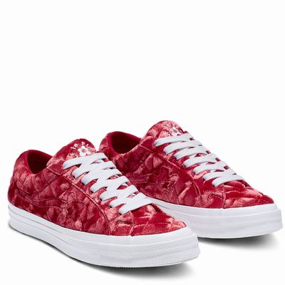 Női Converse x GOLF le FLEUR* One Star Velvet Low-Top Tornacipő CO7390182 Rózsaszín